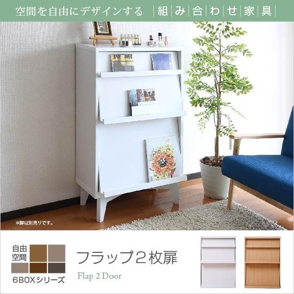 メーカー直送　ディスプレイラック 6BOX 扉付き cd dvd 雑誌 が ディスプレイ 可能な ラック フラップ 本棚 フラップ書棚 フラップ扉 雑誌 マガジン 本