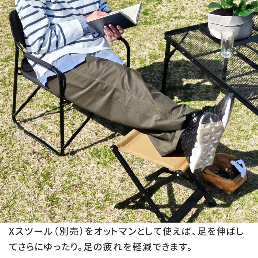 ミドルディレクターチェア 単品 STF-CMD ブラック モスグリーン サンド