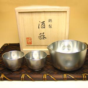 大阪錫器 片口仕掛ける エクボ キッチン、日用品、文具-コップ、グラス、酒器-食器、グラス、カトラリー