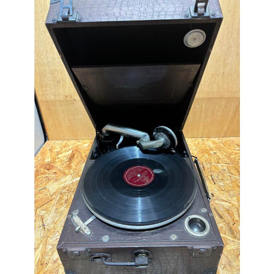 昭和レトロ 蓄音機 レコードプレイヤー コロムビア NO.200 動作品 