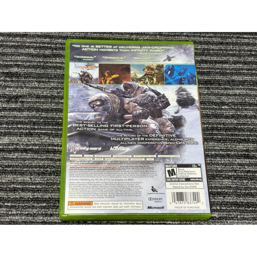 Xbox Xbox360 ソフト コール オブ デューティ モダン ウォーフェア2