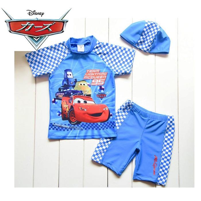 Disney ディズニー カーズ キッズ用水着 ラッシュガード スイムパンツ スイムキャップ 3点セット サイズ110 120 男の子 K1701st9223 Mylight 通販 Yahoo ショッピング