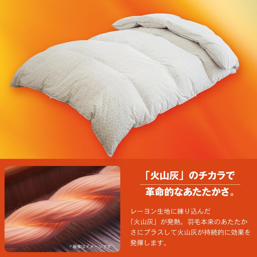 my makura（マイまくら） 吸湿発熱マグマパワー羽毛ふとんMP25-06