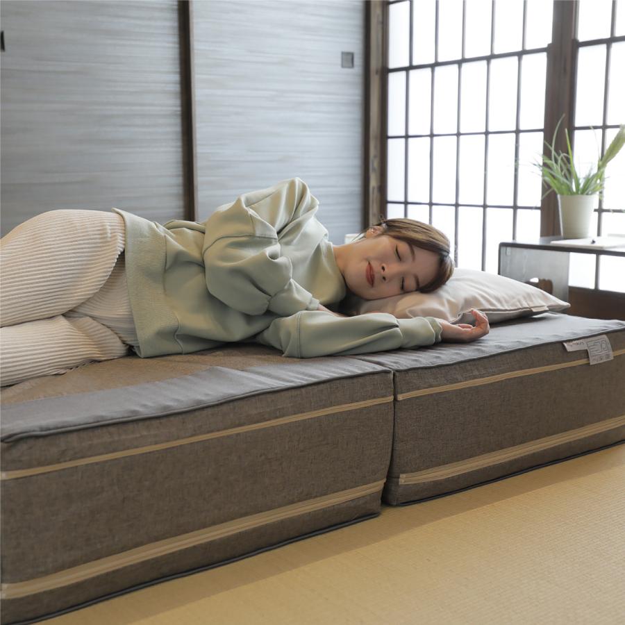 腰楽寝myマット24 極厚24cm マットレス ダブルサイズ 高反発 腰 