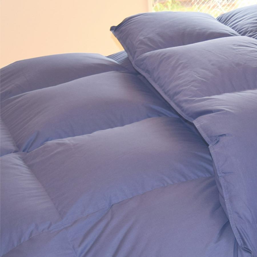 【新生活セット】首に優しい調整まくら＋腰楽寝マット+羽毛ふとん（ネイビー/再生羽毛使用）3点セット　シングルサイズ　新生活 就職 進学 ご結婚 |  | 18