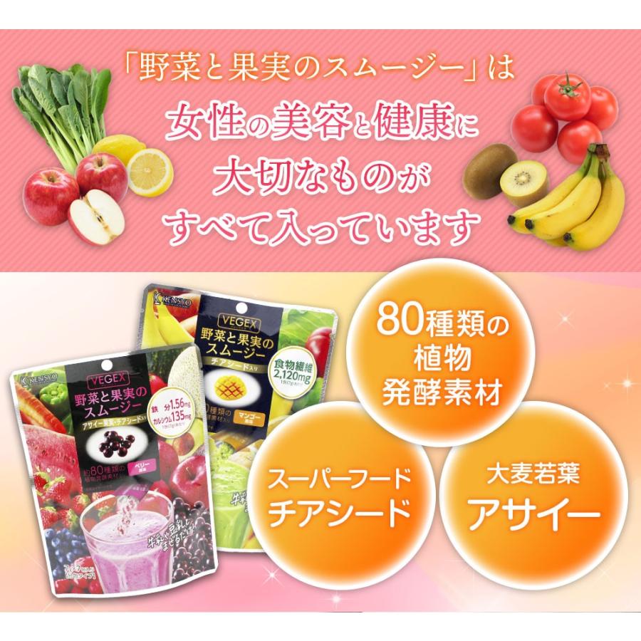 61 以上節約 スムージー フルベジ 置き換え ダイエット ドリンク 野菜と果実のスムージー ベリー風味 4袋入 チアシード アサイー 健康 美容 グリーンスムージー 美味しい 粉 Wantannas Go Id