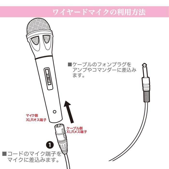 DM-817 ワイヤードマイクセット 全5色！コバルトブルー/ベビーピンク