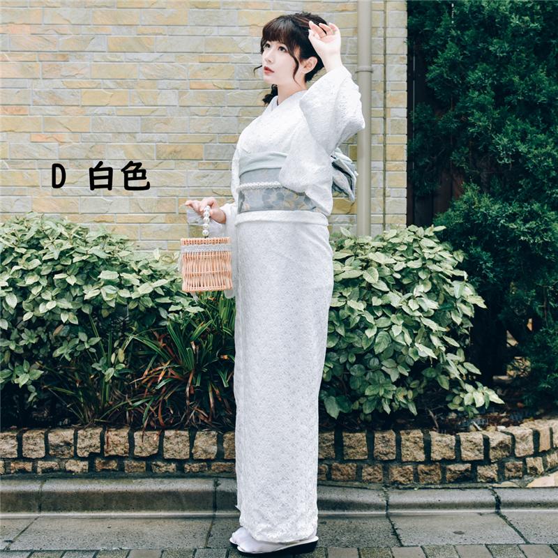 レース着物 【送料無料】 安い 花柄 総レース 通年 着物 レ−ス