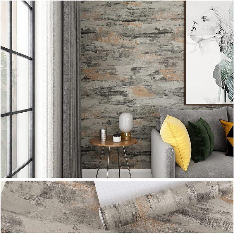 Veelike コンクリート調シート リメイクシート 壁紙シール グレー 厚手 40cmx900cm はがせる 壁紙 カッティングシート イ まいも堂 通販 Yahoo ショッピング