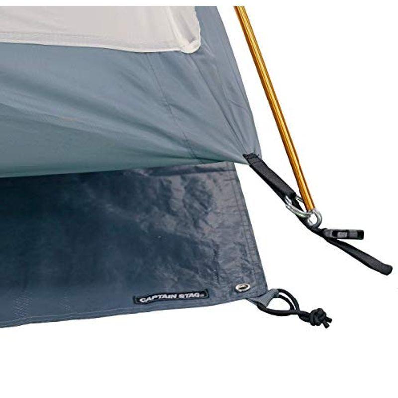 【ラッピング無料】 テントシート テント STAG) キャプテンスタッグ(CAPTAIN グランドシート 収納バッグ付き テントフロアサイズ210×100cm用 テント部品、アクセサリー