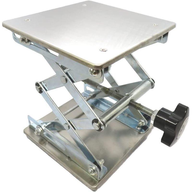 評価 ２個セット実験用器具 ラボジャッキ ステンレス ミニ昇降台 小型