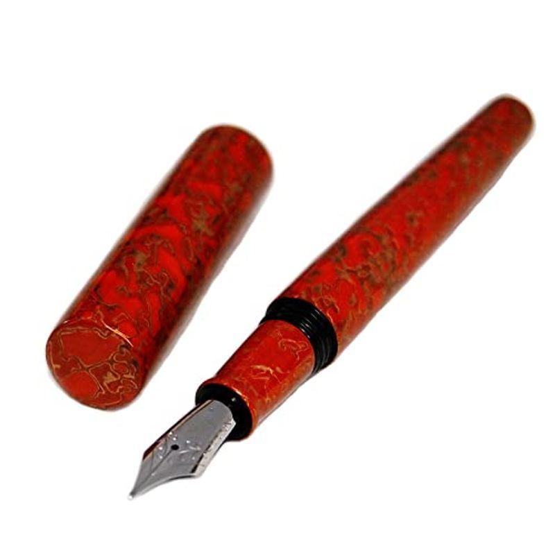 オンライン限定商品】 まいも堂WANCHER 万年筆 世界万年筆 犀皮漆 赤
