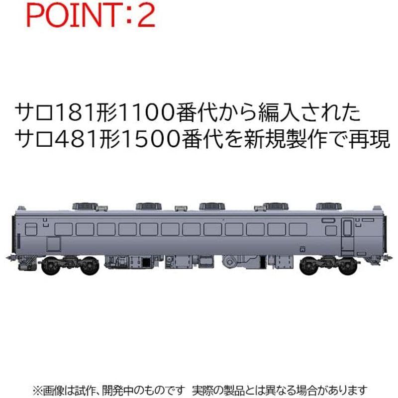 TOMIX Nゲージ 国鉄 485 1500系 はつかり 基本セット 98795 鉄道模型 電車 TOMIX 98795 485系特急電車(はつかり)クハ481 1500 ②
