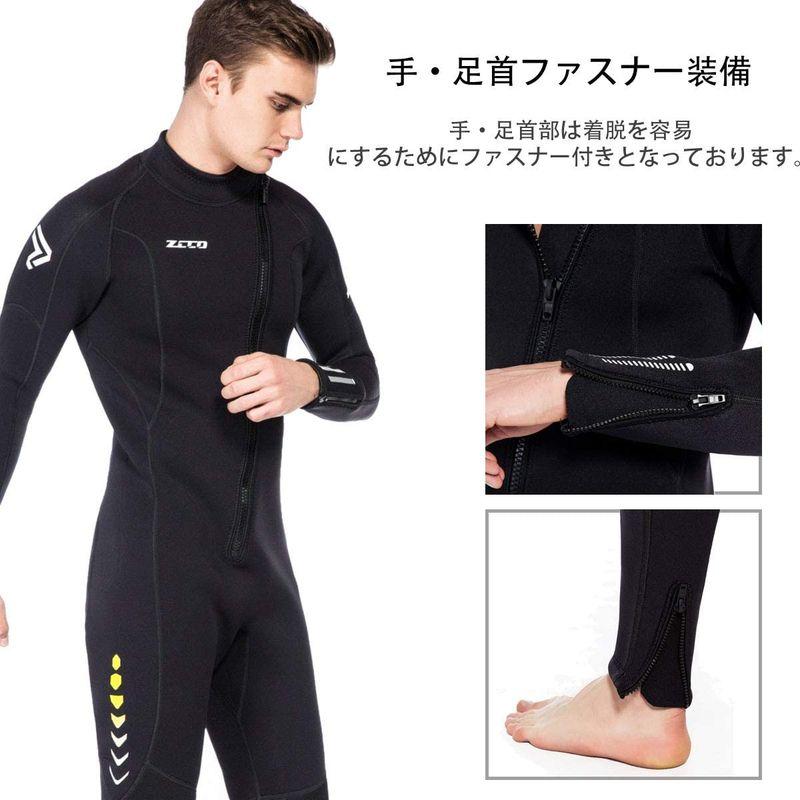 ACEGO ウェットスーツ メンズ 3mm ネオプレン素材 長袖 手首・足首 ファスナー付ける フルスーツ ダイビング ダイビングスーツ マ ウェットスーツ メンズ 3mm ネオプレン素材 長袖 手首 足首 ファスナー付ける フルスーツ ダイビング ダイビングスーツ