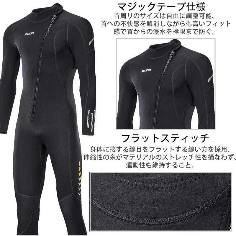 ACEGO ウェットスーツ メンズ 3mm ネオプレン素材 長袖 手首・足首 ファスナー付ける フルスーツ ダイビング ダイビングスーツ マ ウェットスーツ メンズ 3mm ネオプレン素材 長袖 手首 足首 ファスナー付ける フルスーツ ダイビング ダイビングスーツ
