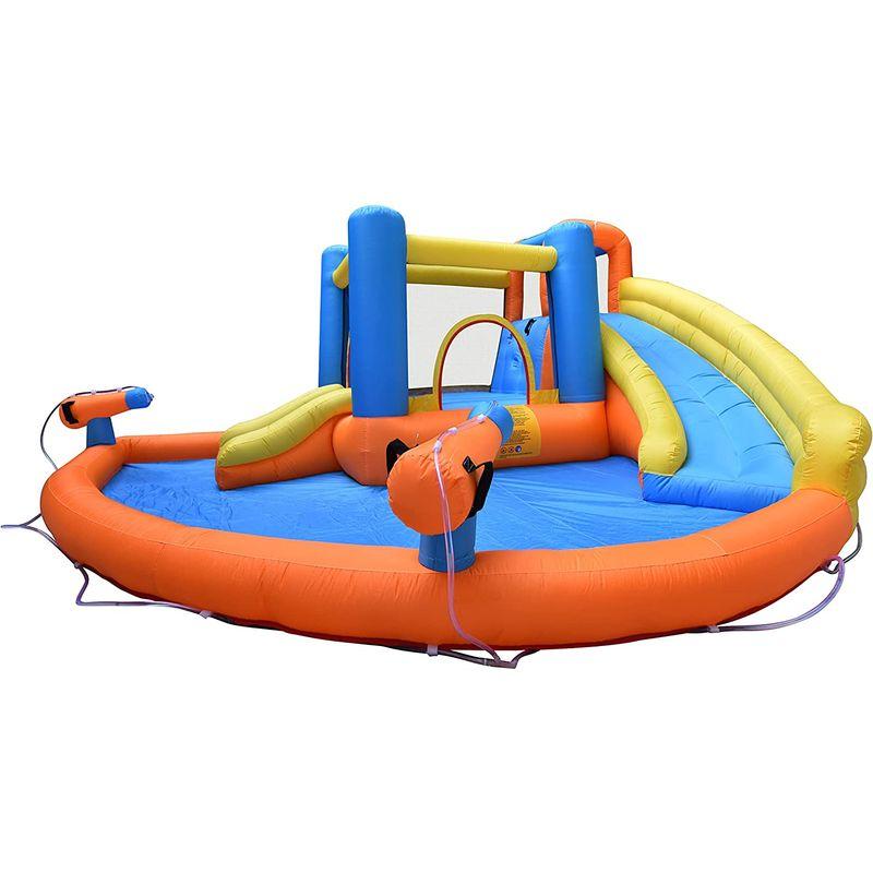 【新商品】 BTM大型 プール エアー 遊具 滑り台 ビニールプール 大型プール トランポリン すべり台 大型遊具 キッズハウス プレイハウス 家庭用プ 【EI7101317963】(25432円)