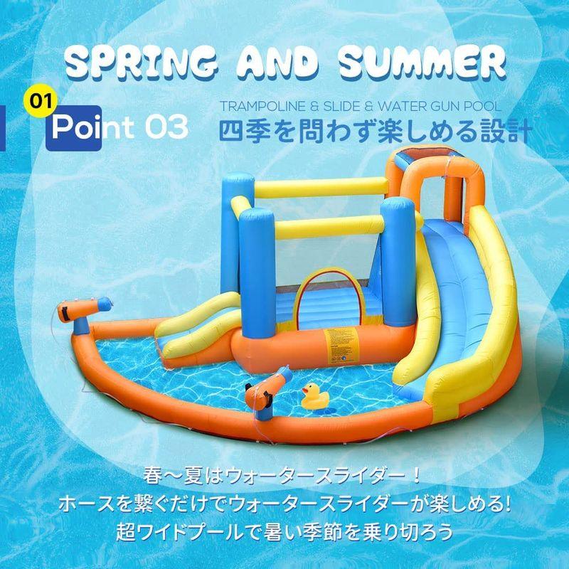 【新商品】 BTM大型 プール エアー 遊具 滑り台 ビニールプール 大型プール トランポリン すべり台 大型遊具 キッズハウス プレイハウス 家庭用プ 【EI7101317963】(25432円)