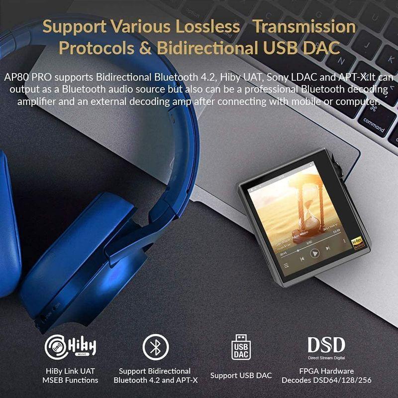 【超美品】 Bluetooth付きHIDIZSAP80 PRO MP3プレーヤー、LDAC/aptX/FLAC/Hi-Resオーディオ/FMラジオ付き 【D3218478638】(17996円)
