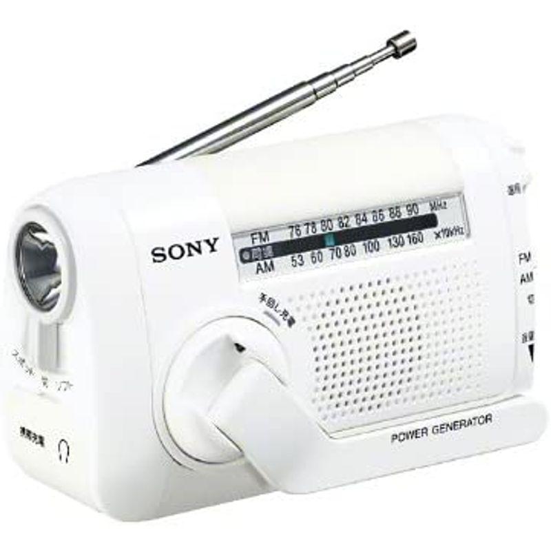 SONY FM/AMポータブルラジオ ホワイト ICF-B08/W FM/AMポータブルラジオ ホワイト ICF B08/W カラー