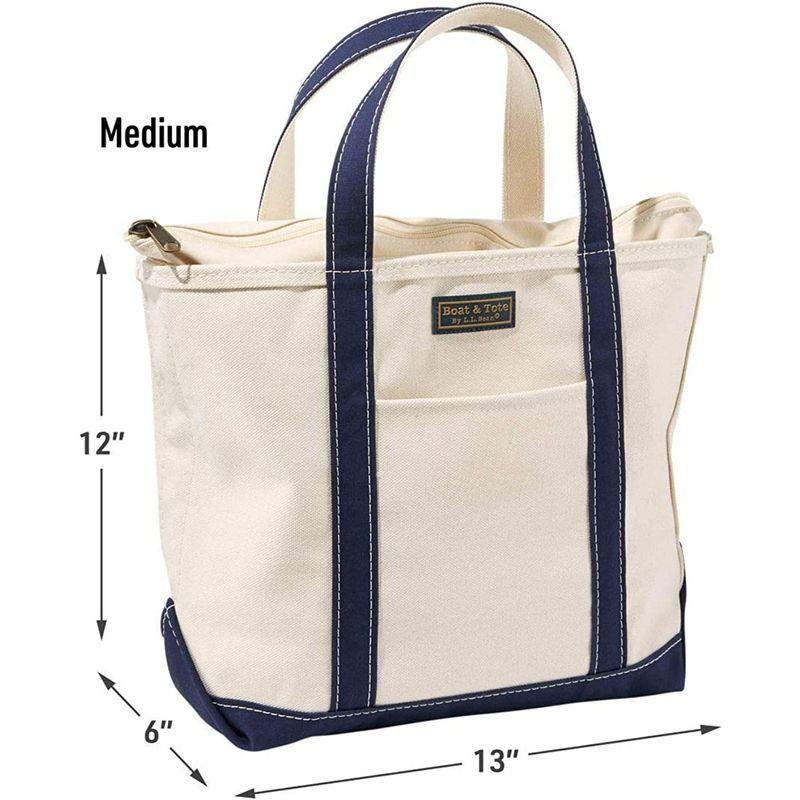 【新品】 L.L.Bean(エルエルビーン) ジップトップ・ボート・アンド・トート・ウィズ・ポケット ミディアム キャンバス Black/Black 【J2308393349】(12908円)