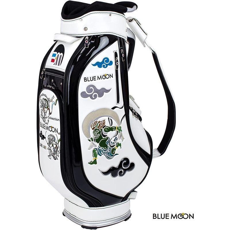ローボード ブルームーン キャディバッグ 風神雷神 C13-BMF 9型 ゴルフバック 2023年継続モデル (ホワイト) 【YWU1182197235】(42339円)