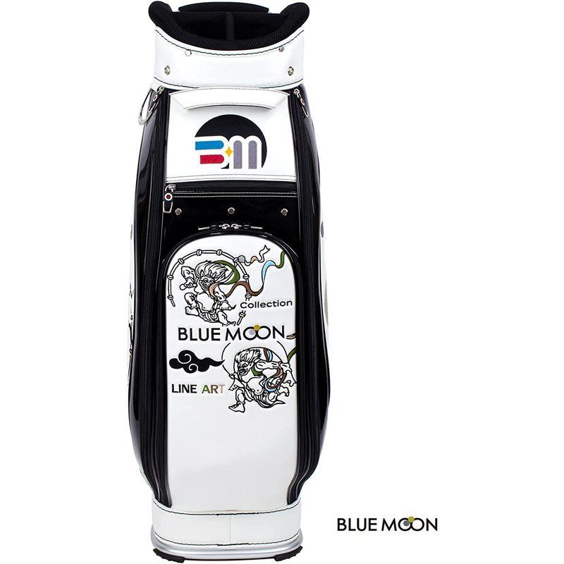 ローボード ブルームーン キャディバッグ 風神雷神 C13-BMF 9型 ゴルフバック 2023年継続モデル (ホワイト) 【YWU1182197235】(42339円)
