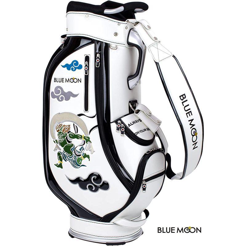 ローボード ブルームーン キャディバッグ 風神雷神 C13-BMF 9型 ゴルフバック 2023年継続モデル (ホワイト) 【YWU1182197235】(42339円)