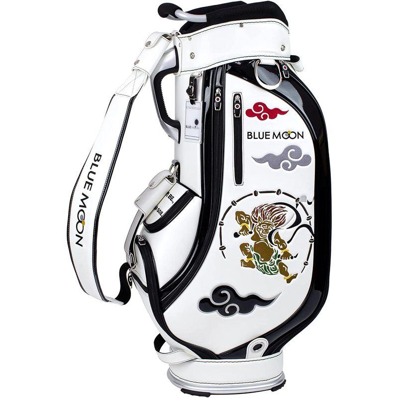 ローボード ブルームーン キャディバッグ 風神雷神 C13-BMF 9型 ゴルフバック 2023年継続モデル (ホワイト) 【YWU1182197235】(42339円)