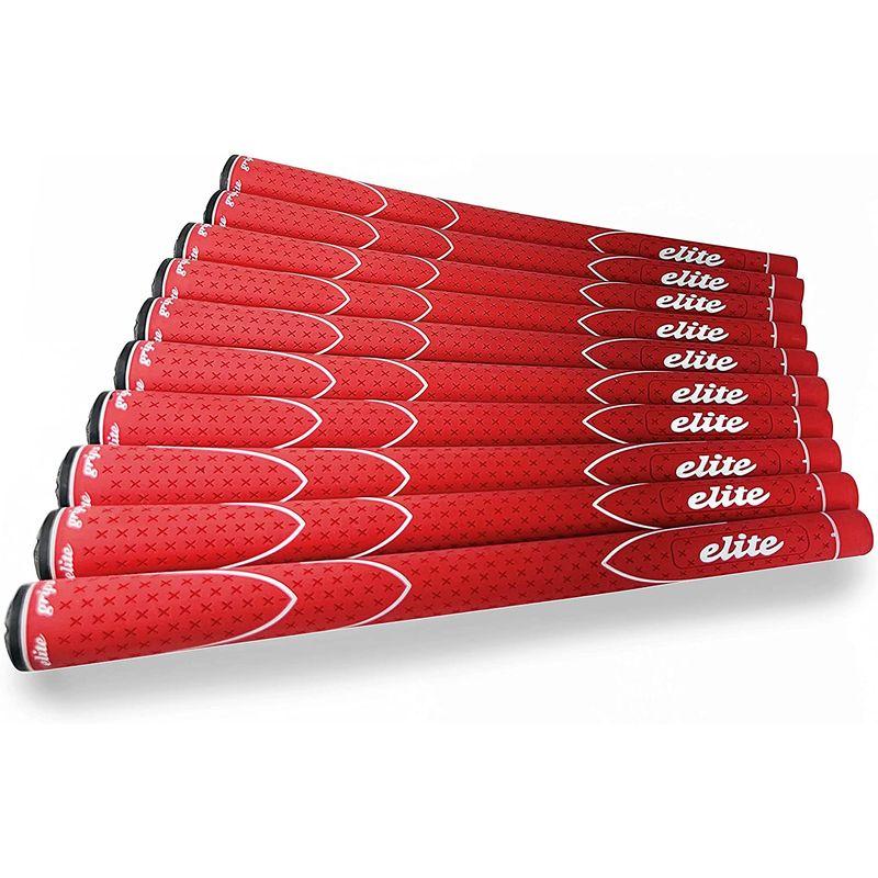 elitegrips (エリートグリップ) ゴルフ グリップ X360 M60 10本セット レッド バックライン有り エリートグリップ ゴルフ グリップ X360 M60 10本セット レッド バックライン有り