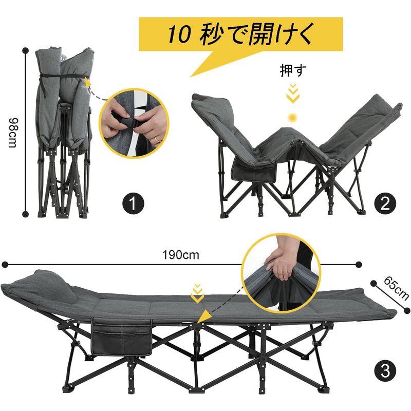 ATORPOK 折り畳み式ベッド 簡易ベッド コット 折りたたみベッド 防水 通気性 軽量 こっと アウトドアベッド キャンプベッド おりた 折り畳み式ベッド 簡易ベッド コット 折りたたみベッド 防水 通気性 軽量 こっと アウトドアベッド キャンプベッド