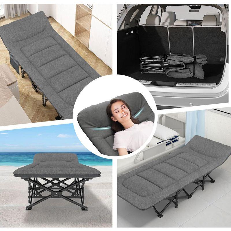 ATORPOK 折り畳み式ベッド 簡易ベッド コット 折りたたみベッド 防水 通気性 軽量 こっと アウトドアベッド キャンプベッド おりた 折り畳み式ベッド 簡易ベッド コット 折りたたみベッド 防水 通気性 軽量 こっと アウトドアベッド キャンプベッド