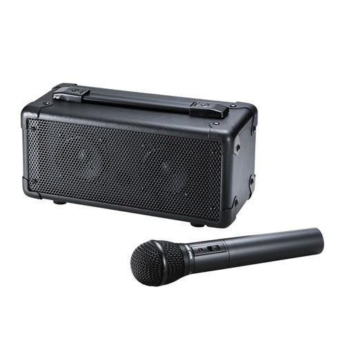 SANWA SUPPLY ワイヤレスマイク付き拡声器 SUPPLY（サンワサプライ） SANWA ワイヤレスマイク付き拡声器スピーカ　有線無線マイク付き アンプ