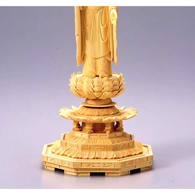 仏像 浄土真宗 東 大谷派御本尊 総柘植製 八角台座 東阿弥陀如来 仏像 浄土真宗 東 大谷派御本尊 総柘植製 八角台座 東阿弥陀如来