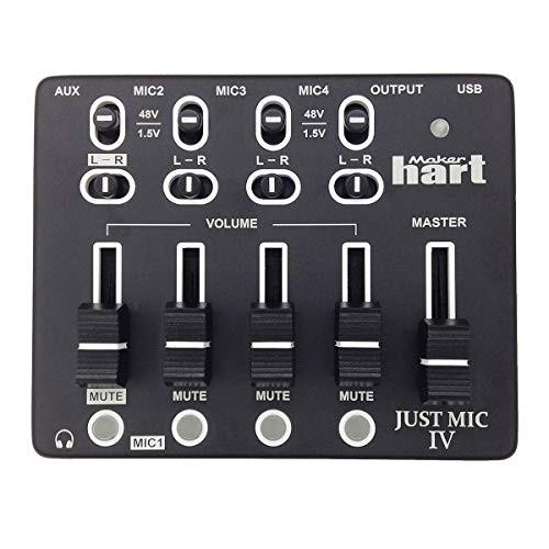 新作モデル Maker Hart Just Mic 4 ウェブキャスティング 4チャンネル マイクミキサー 48vファントム電源 全マイク対応 Us 妙美ヤフー店 通販 Yahoo ショッピング 保障できる Dp3akb Jatengprov Go Id