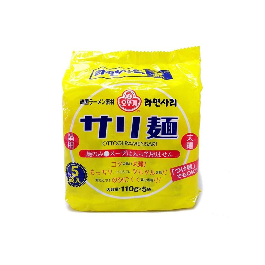 オットギ サリ麺 韓国鍋〆インスタントラーメン 中華麺 乾麺 110g 5袋 妙美ヤフー店 通販 Yahoo ショッピング