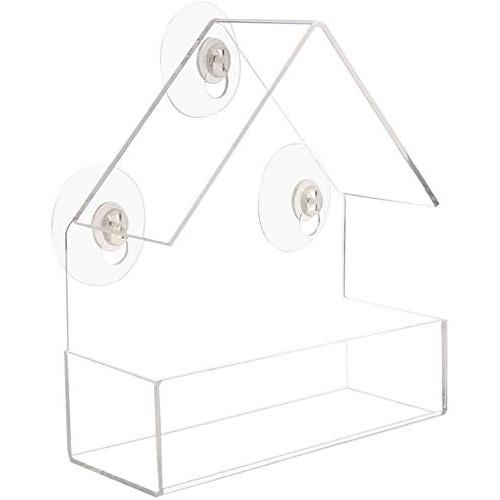 Lanscoee鳥用 バードフィーダー 吸盤 鳥用フードフィーダー ペットボトル 野鳥 窓 餌やり