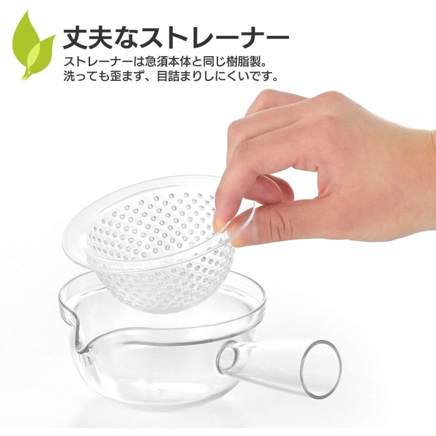 曙産業 ティーポット 横手 急須タイプ L 日本製 透明でお茶の出具合がよく見える ステンレスメッシュ