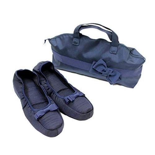 限定製作 キルシェ ブリューテ Kirsch Blute 3 5ｃｍヒール付き携帯スリッパ ルームシューズタイプ 紺 グログラン ミニリボン Ks35 日本産 Aleefsurgical Com