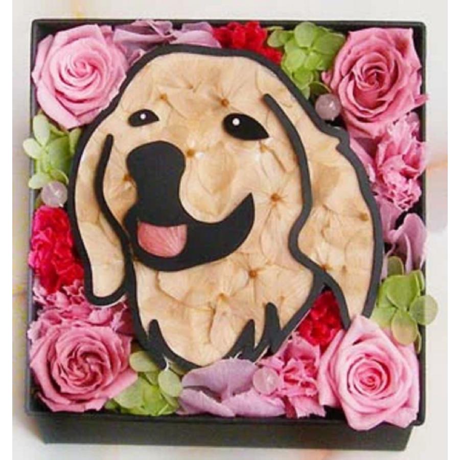 プリザーブドフラワー アニマルフラワーbox オーダーメイド 名入れ ペット 犬 猫 花 結婚式 退職祝い 誕生日 結婚記念日 お祝い 開店祝い 仏花 父の日 母の日 Animalbox40 プリザーブドフラワー動物のお花屋 通販 Yahoo ショッピング
