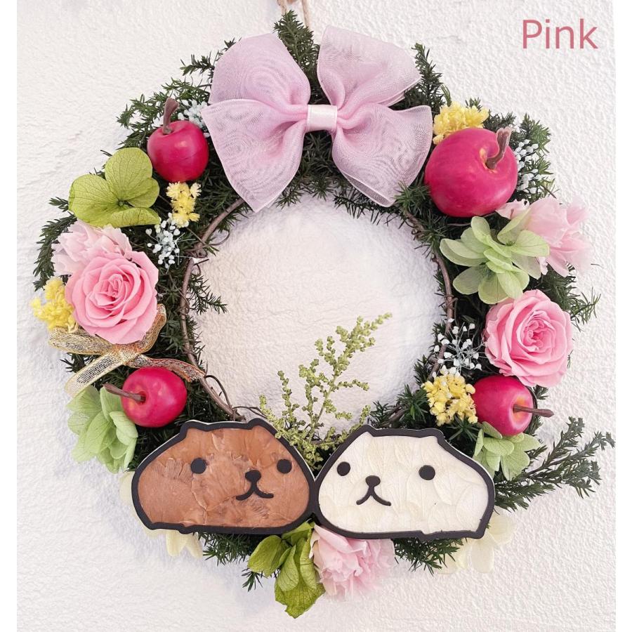 プリザーブドフラワー カピバラさん ホワイトさん フラワーリース オーダーメイド ギフト プレゼント 花 キャラクター 誕生日 父の日 母の日ギフト Kapibarawreath プリザーブドフラワー動物のお花屋 通販 Yahoo ショッピング
