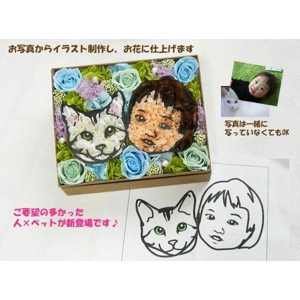 マイペットフラワー 動物1匹 人物1名 プリザーブドフラワー 送料無料 犬 猫 似顔絵 誕生日 プレゼント 女性 父の日 母の日ギフト お祝い Mypet8 プリザーブドフラワー動物のお花屋 通販 Yahoo ショッピング