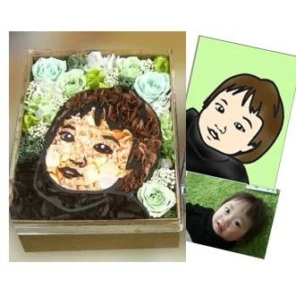 プリザーブドフラワー 似顔絵フラワー（人物1名） オーダーメイド