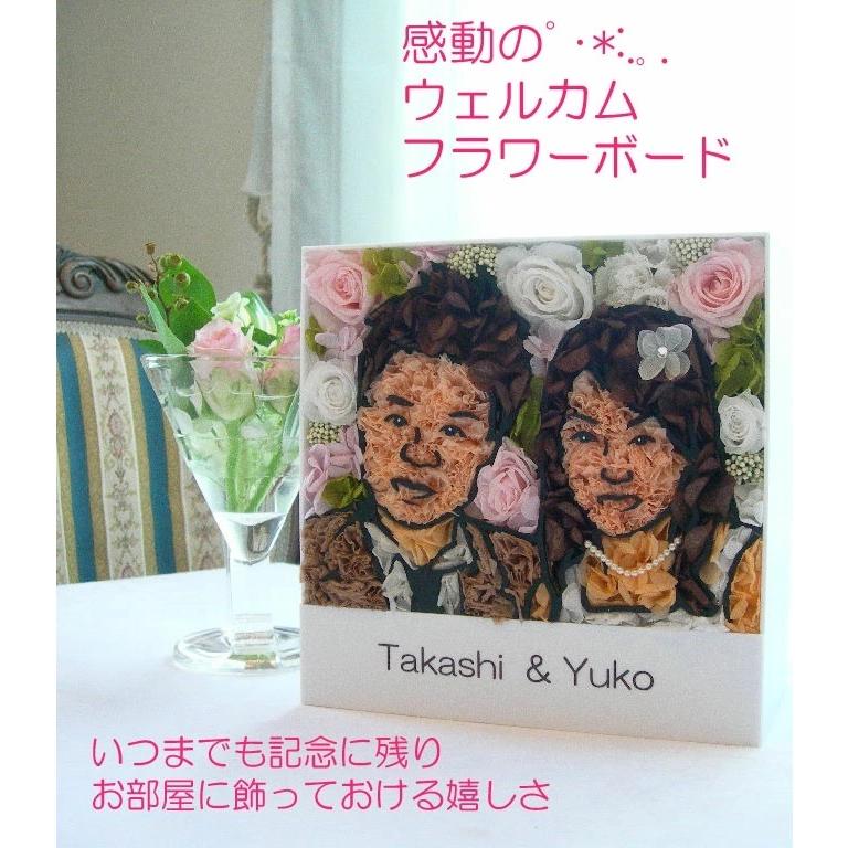 母の日 プリザーブドフラワー 似顔絵フラワーカップル(名前入り 母の日 プリザーブドフラワー 似顔絵フラワーカップル(名前入り