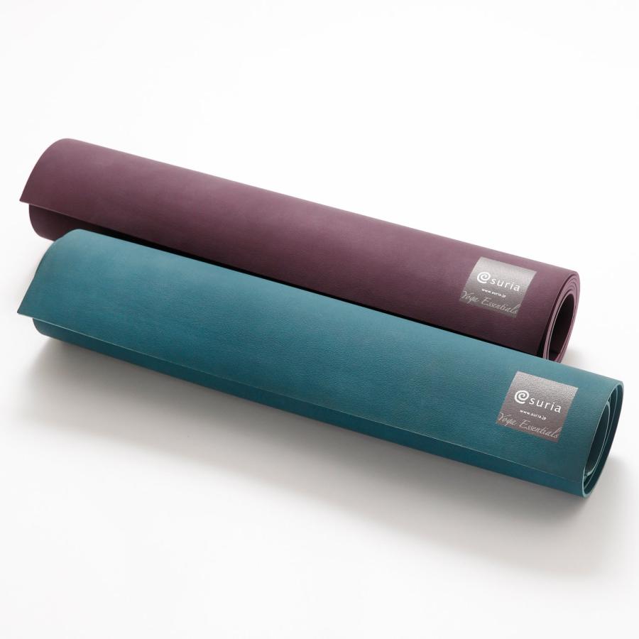 suria(スリア) ヨガマット 天然ゴム 滑り止め クッション性 [ナチュラルラバーヨガマット ディープティールグリーン] |  | 01