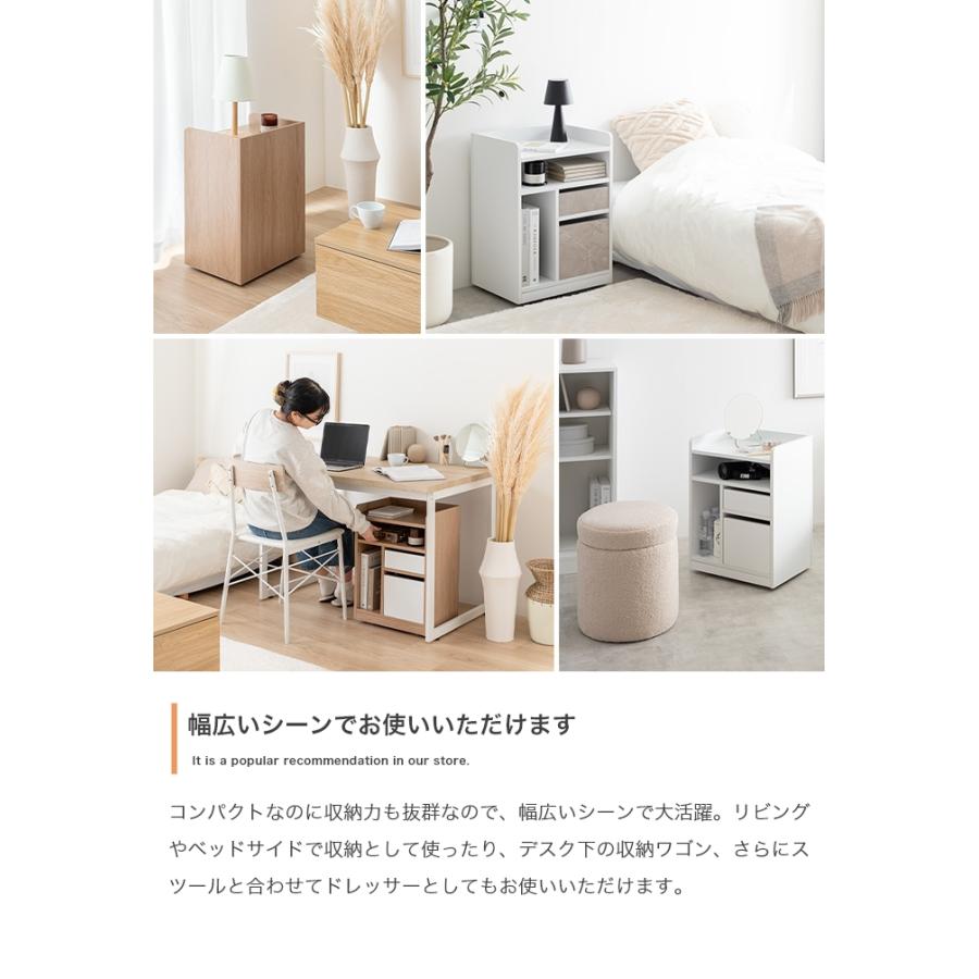 収納ワゴン 作業台 おしゃれ リビング収納 キャスター付き テーブル 省