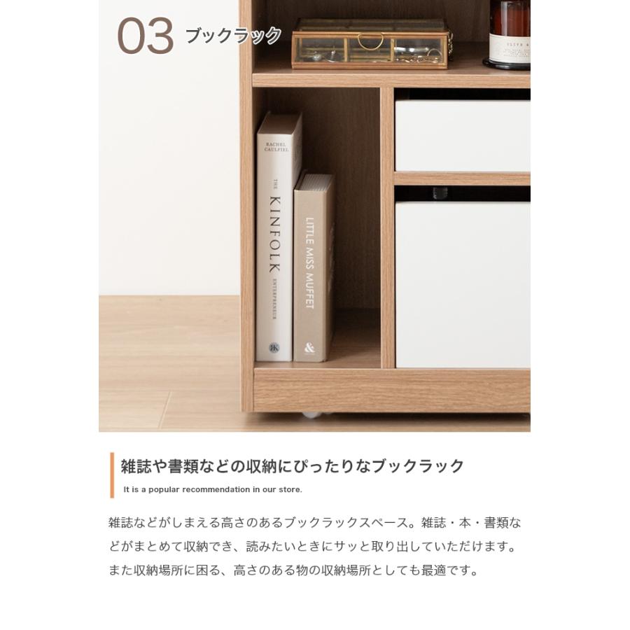 収納ワゴン 作業台 おしゃれ リビング収納 キャスター付き テーブル 省