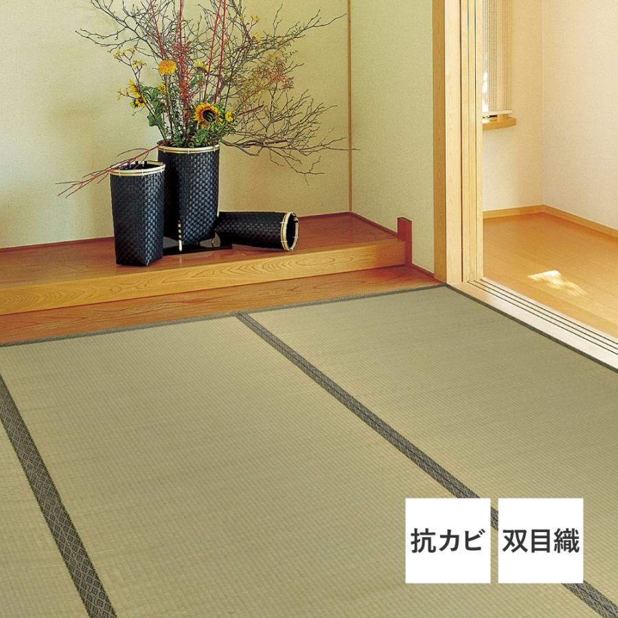 い草 い草ラグ 夏用 カーペット おしゃれ 正方形 382×382 本間8帖 汚れにくい 抗カビ 消臭 和室 リビング 滑り止め お手入れ簡単 夏_2