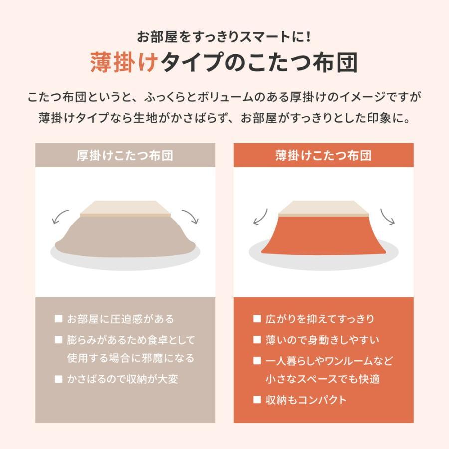 こたつ布団 正方形 おしゃれ 190×190 薄掛け こたつ 掛け布団 省スペース コタツ布団 暖かい 夏 こたつ掛け布団 フランネル 北欧_12