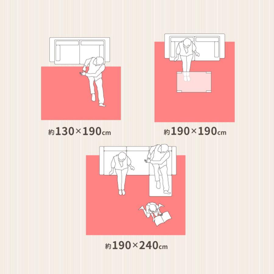 ラグ 洗える 北欧 ラグマット 1.5畳 おしゃれ 長方形 130×190 カーペット ペルシャ風 絨毯 デザインラグ オリエンタル ビンテージ 床暖房_14