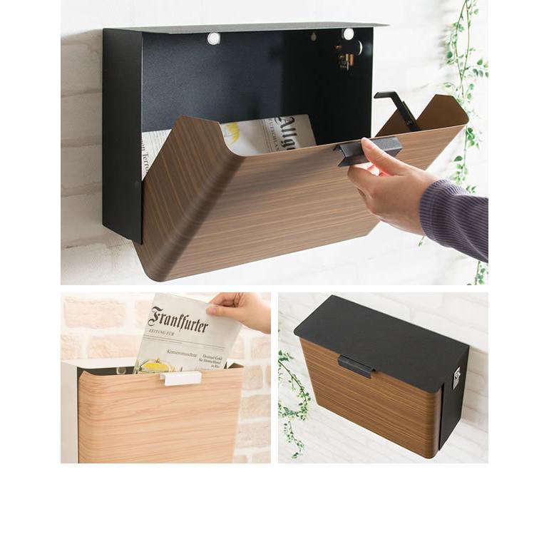 ポスト おしゃれ 壁掛け 鍵付き 郵便ポスト メ−ルボックス 壁付け